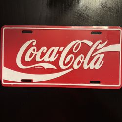 Vintage Coca-Cola License Plate 