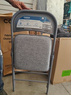 Cosco Deluxe Fabric Folding Chair (4- Pack) Brand New in Box