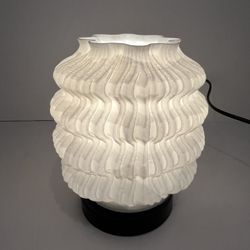 Sculptural Ripple Lamp Shade – Two Base Options 