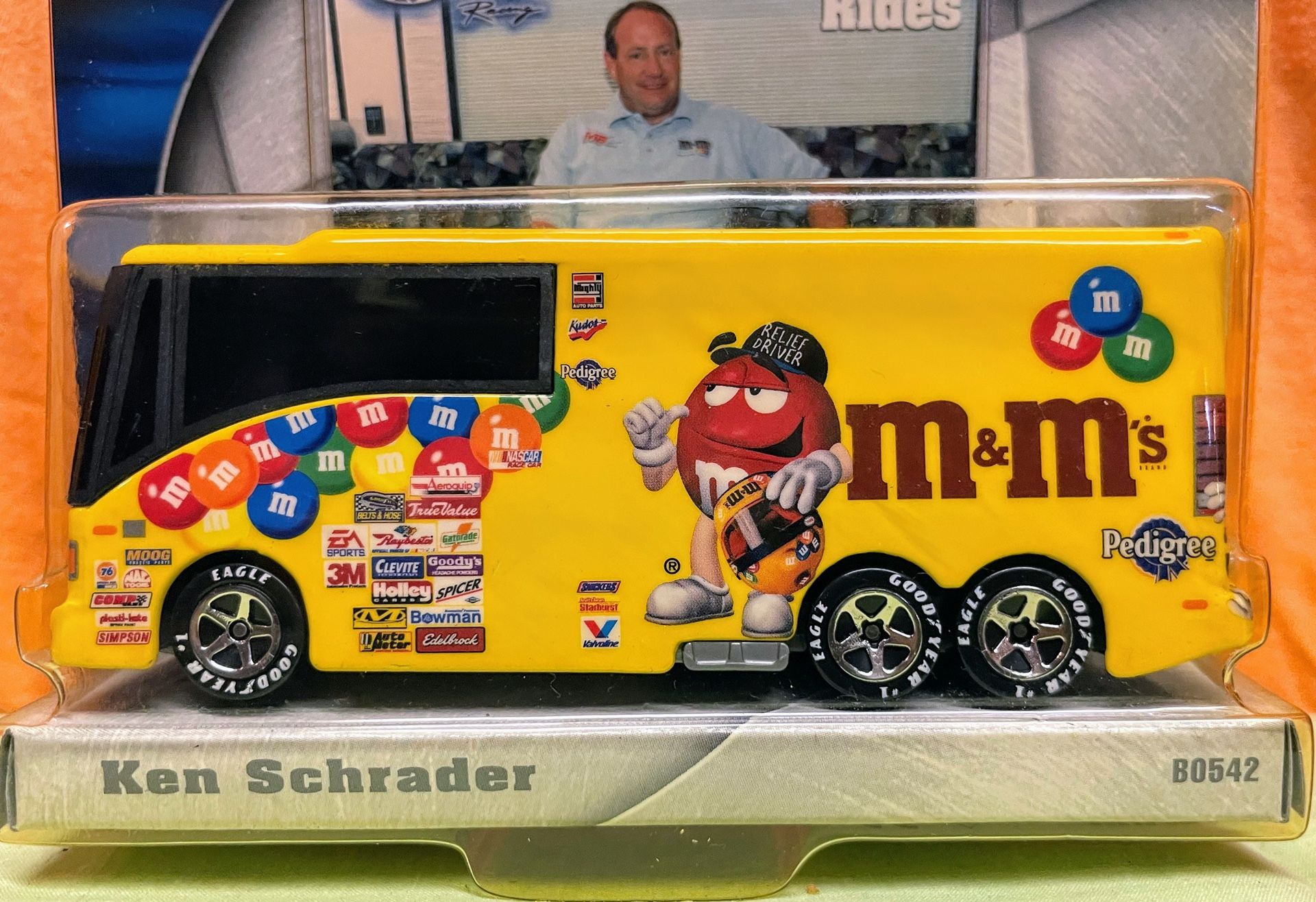 HOT WHEELS NASCAR RACING MODEL #36 CAR M&M SPONSOR ~NIB~ | eBay