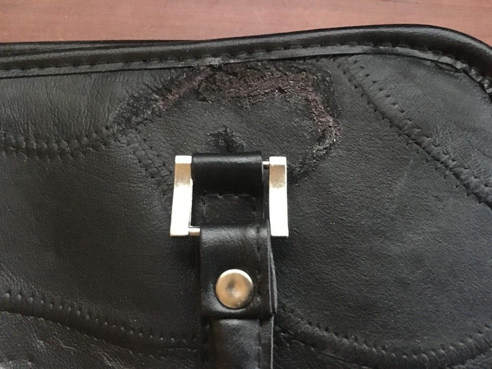 Leather Bible Holder damaged