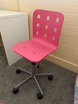 Pink ikea chair