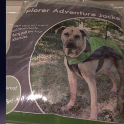 Alcott Explora Adventure Jacket Dog Size Medium 18 To 26 In. Waterproof Windproof Dirt Resistant
