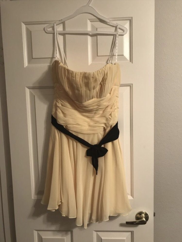 Yellow short Bridesmaid Dress Sz 14