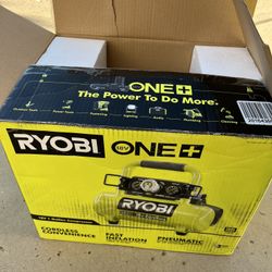 RYOBI Portable 18V Horizontal Air Compressor (0.5 CFM at 90 PSI)