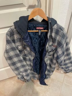 Craftsmen quilted flannel hooded jacket