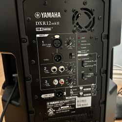 PA System with QSC Subs and Yamaha Speakers and Mixer