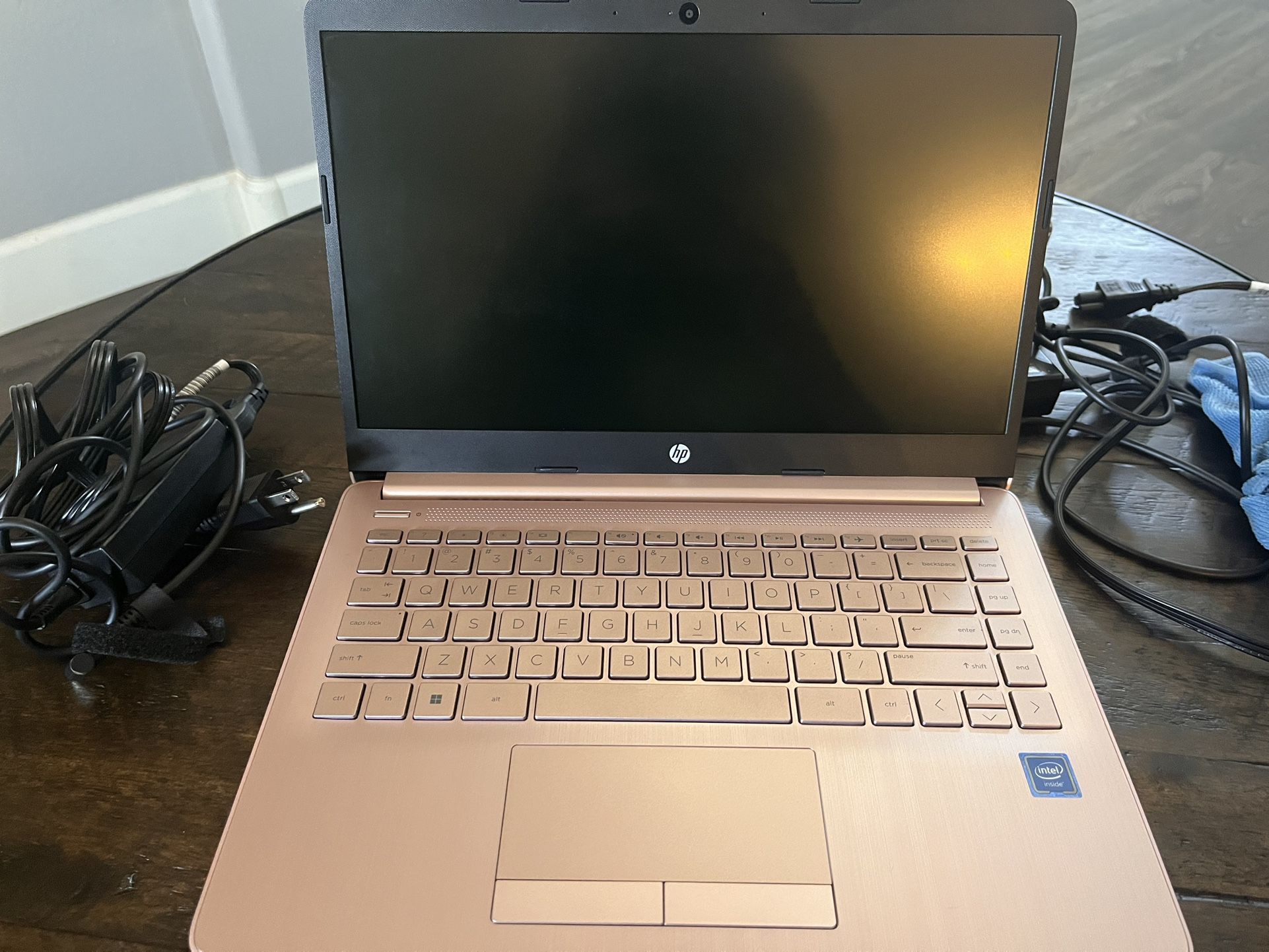 HP 14inch Screen rose Color Laptop