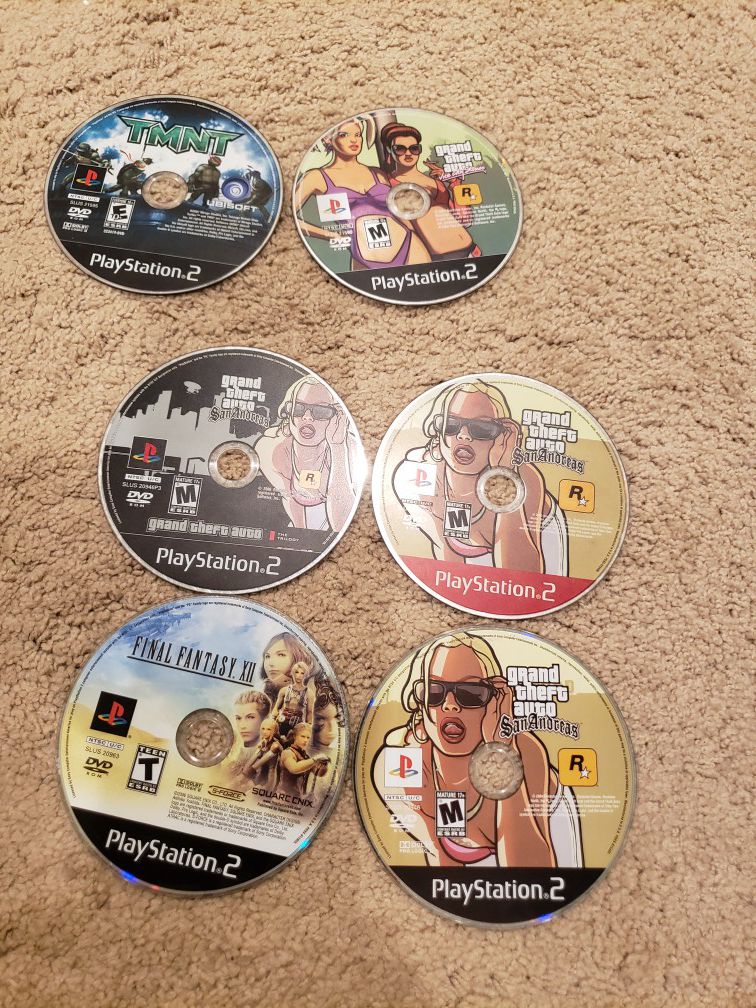 6 ps2 games, playstation, grand theft auto