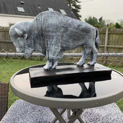 The Gray Buffalo Statue