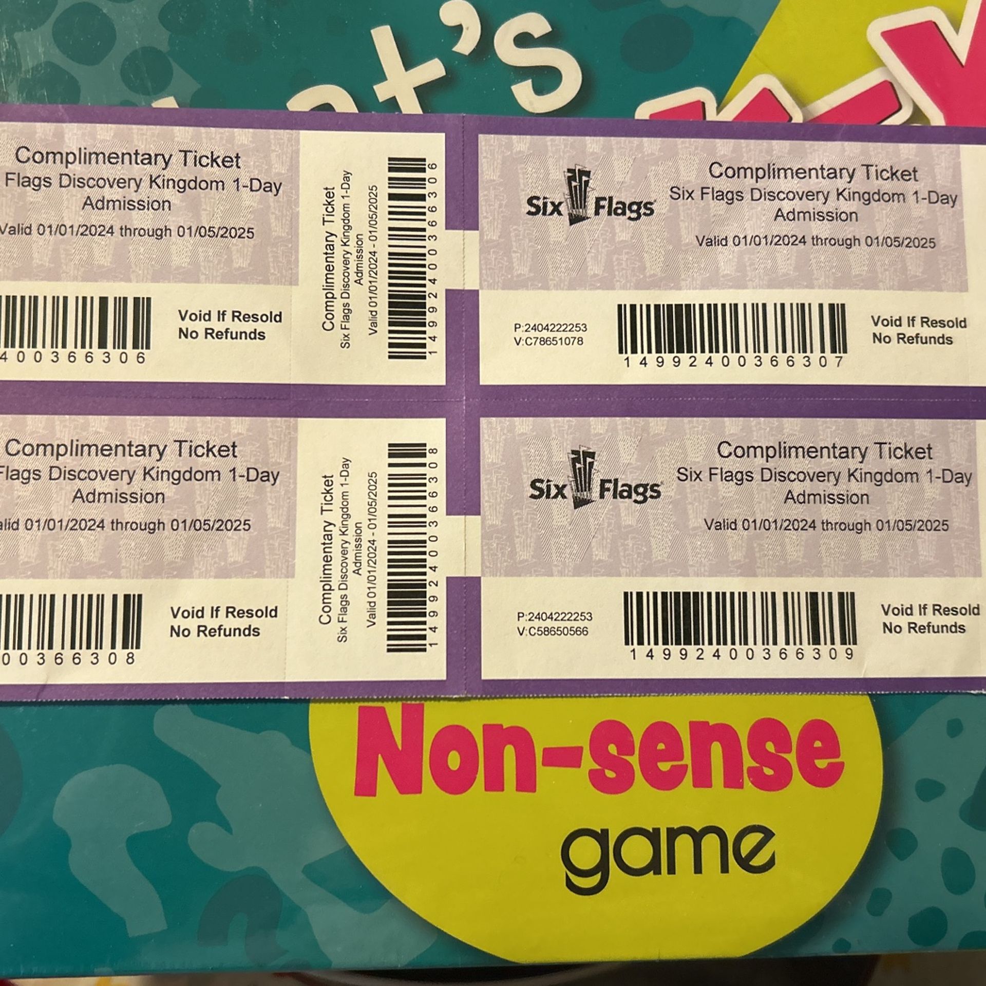 Six Flags Tickets