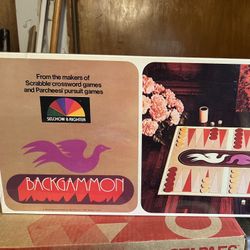 Backgammon Game Vintage New Sealed