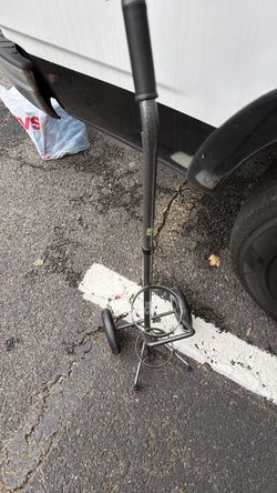 Folding oxygen Push Cart Trolley