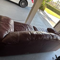 Red Leather Couch