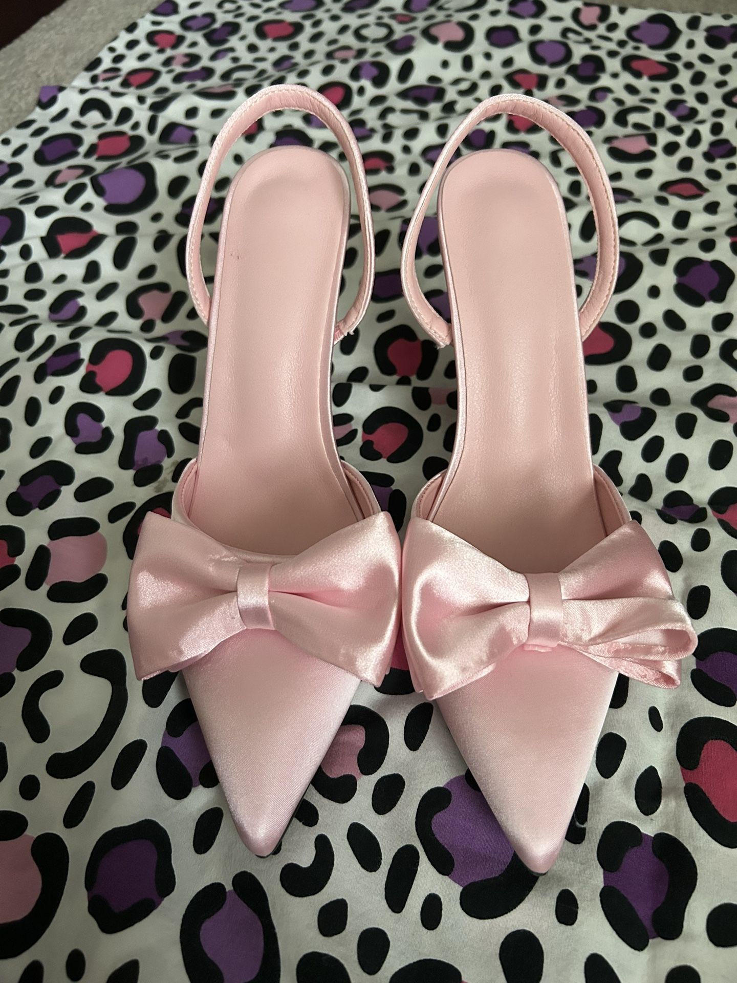 Women's Fashion Pink High Heels With Ankle Strap