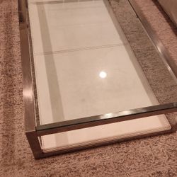 Coffee Table Glass Steel 