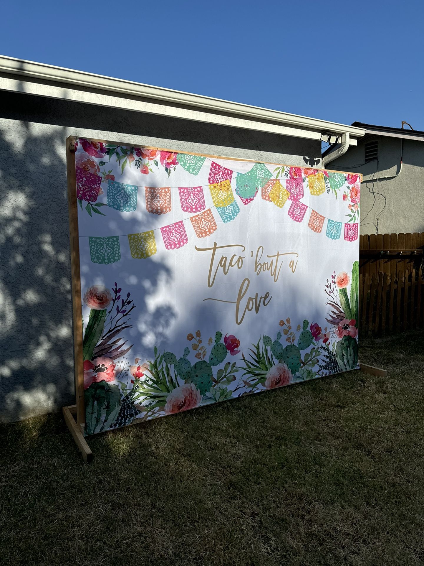 Taco Bout Love Photo Backdrop