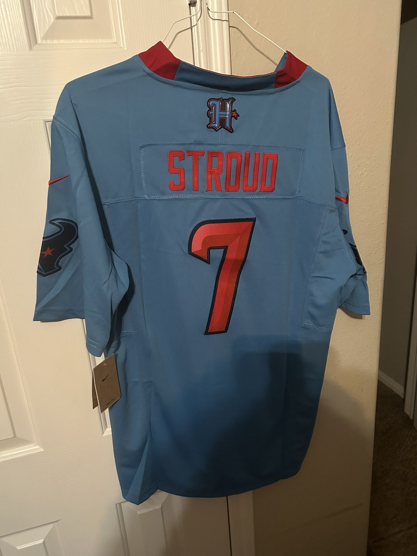 Nike cj stroud blue Houston Texans jersey, Size L