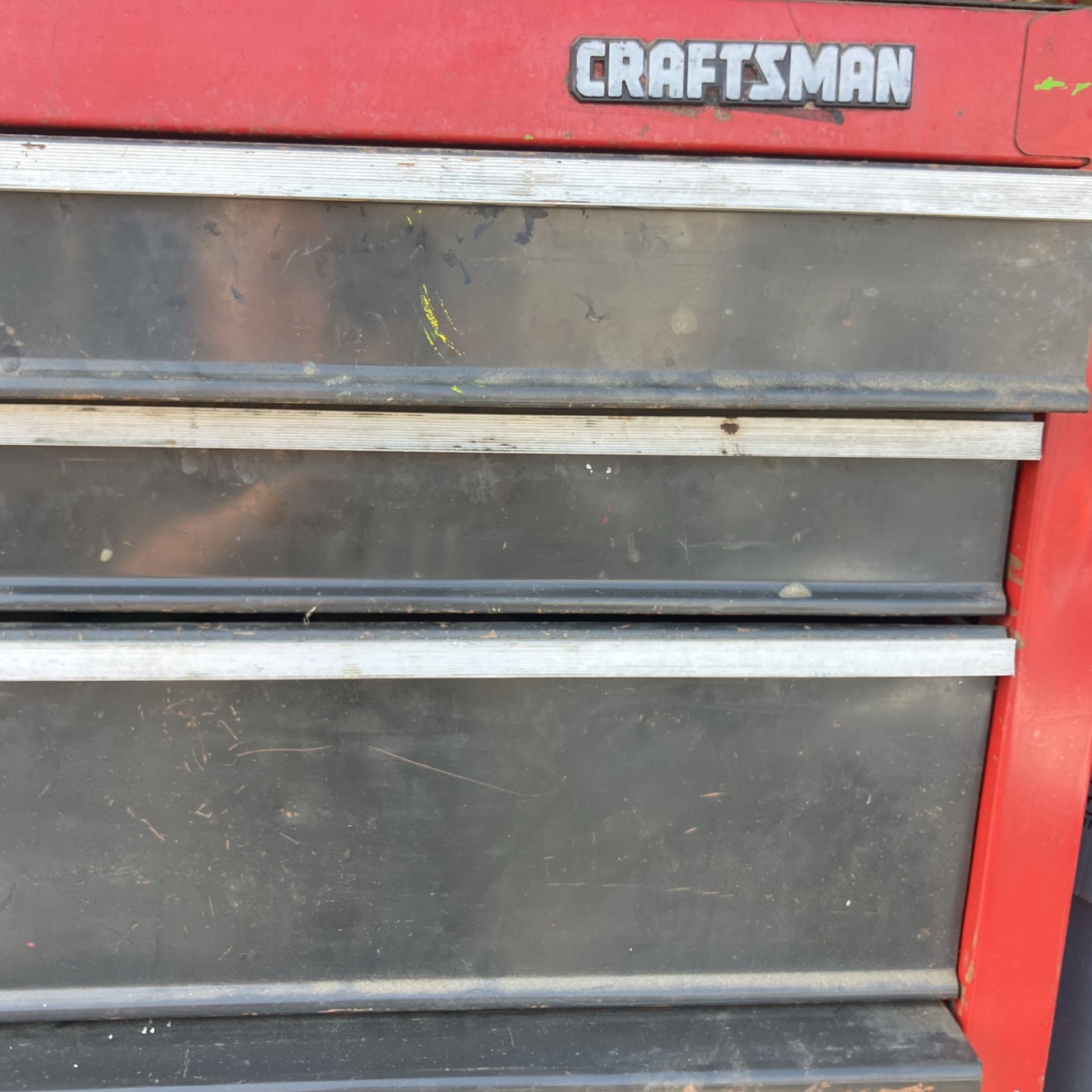 Craftsman Tool Box Top And Bottom With Several Tools