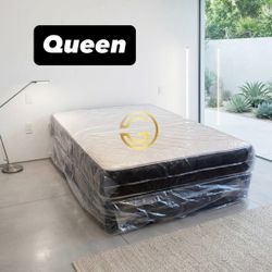 Queen Mattress Set – Medium – Brand New – Delivery Available 🚚