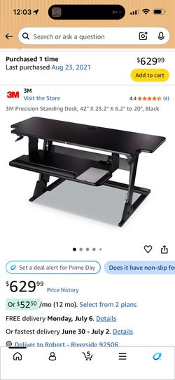 3M standing desk