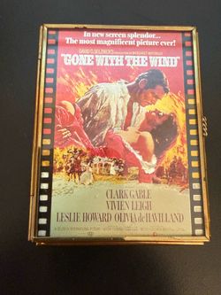 Vintage Gone With the Wind Mirrored Jewelry / Trinket Box