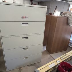 Hon 5 Drawer File Cabinet