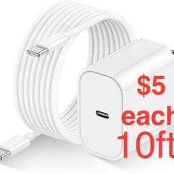20W USB C Fast Charging Block with 10ft(60W) Type C to C Cable for iPhone15 Pro Max, USB C to C Cable for iPhone 15/Mini/Plus/MacBook/iPad/Samsu