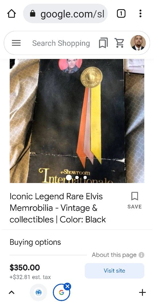 Elvis Presley Really Rare Collection Of Newspaper Articles, Souvenirs,In Person Live Menus Very Complete