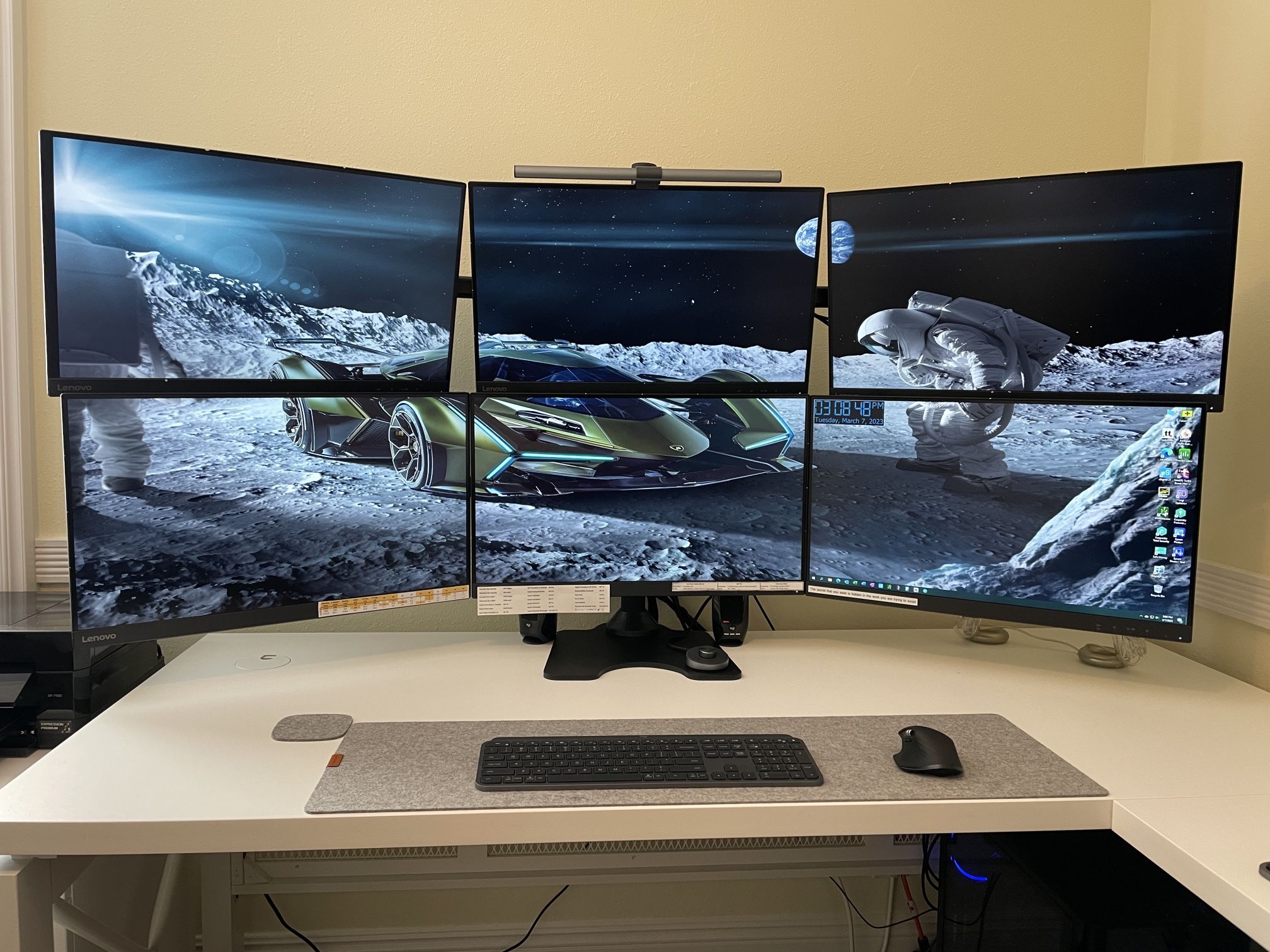 Multi 6 Monitor Stand Mount
