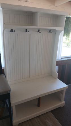 Coat/shoe holder and bench