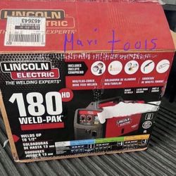 Lincoln Electric Weld-Pak 180 Amp MIG Flux-Core Wire Feed Welder, 230V, Aluminum Welder with Spool Gun sold separately 