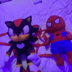 Shadow And Spider-Man Plush Bacpack