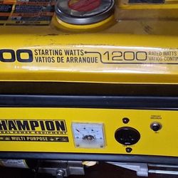 Champion 1500 Starting 1200 Running