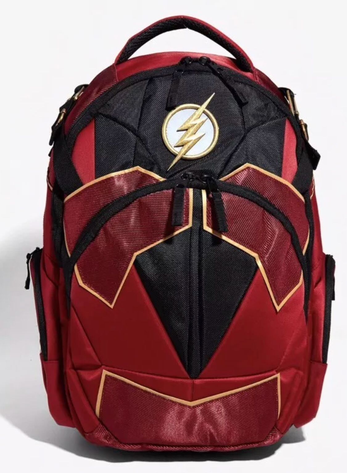 New DC Comics The Flash Built Up Backpack School Tactical Book Bag With Tags!