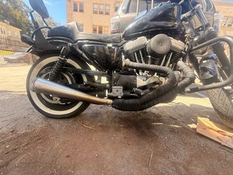 Evo sportster exhaust pipes 2 into 1 danmoto muffler