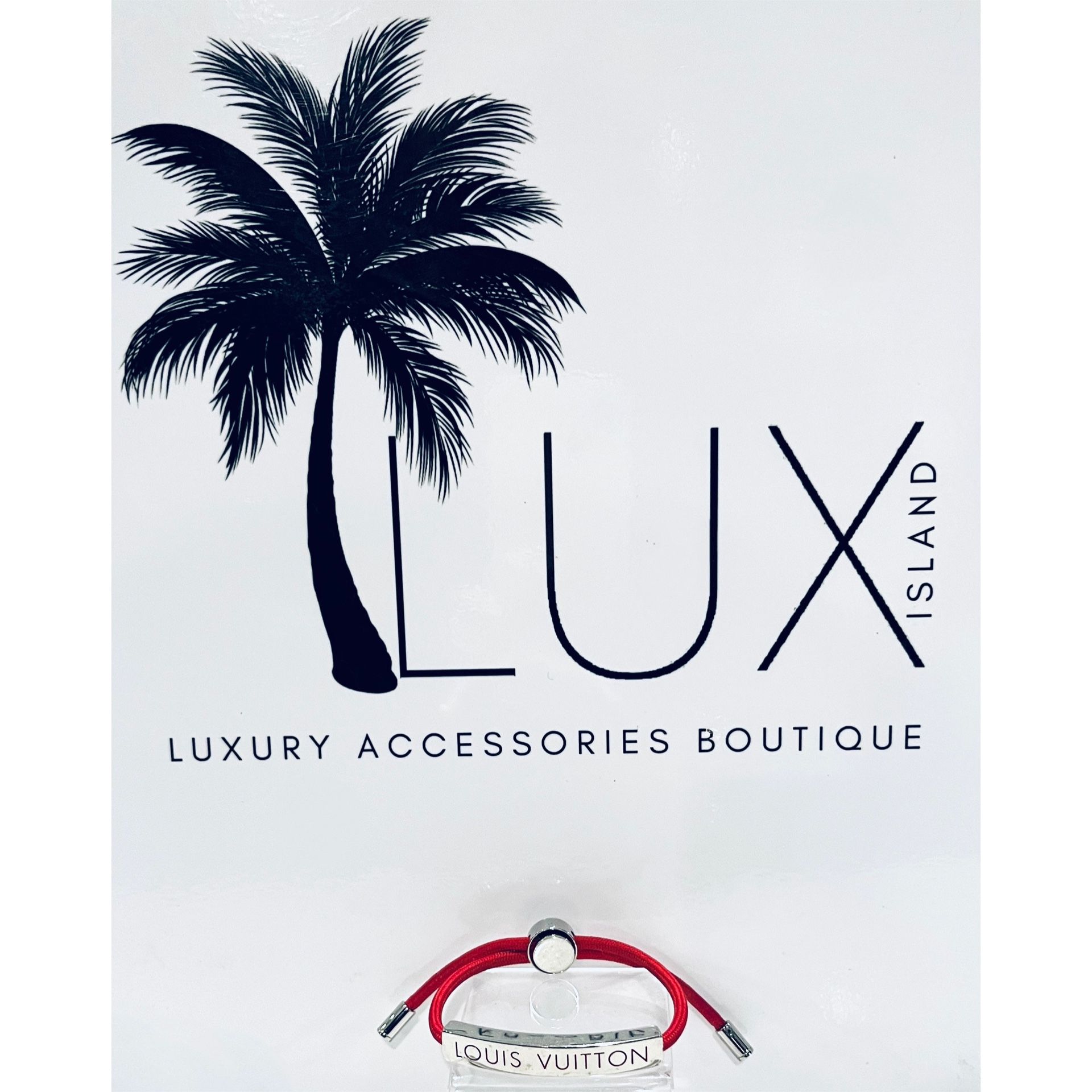 LOUIS VUITTON Space Bracelet Nylon Red