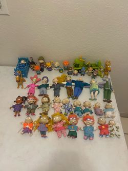 Vintage 1997–1998 Rugrats Mattel ArcoToys Collection – 30+ Piece Lot – Tommy, Chuckie, Angelica, Reptar & More