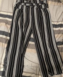Stripped Flowly Pants