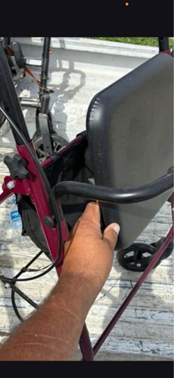 New walker with a seat and brakes