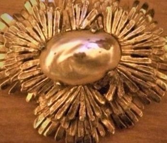 Vintage Signed Benedikt NY Heart Brooch