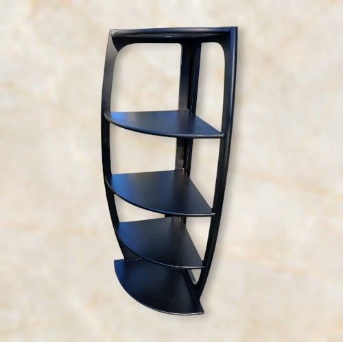 Black Corner Shelf Unit