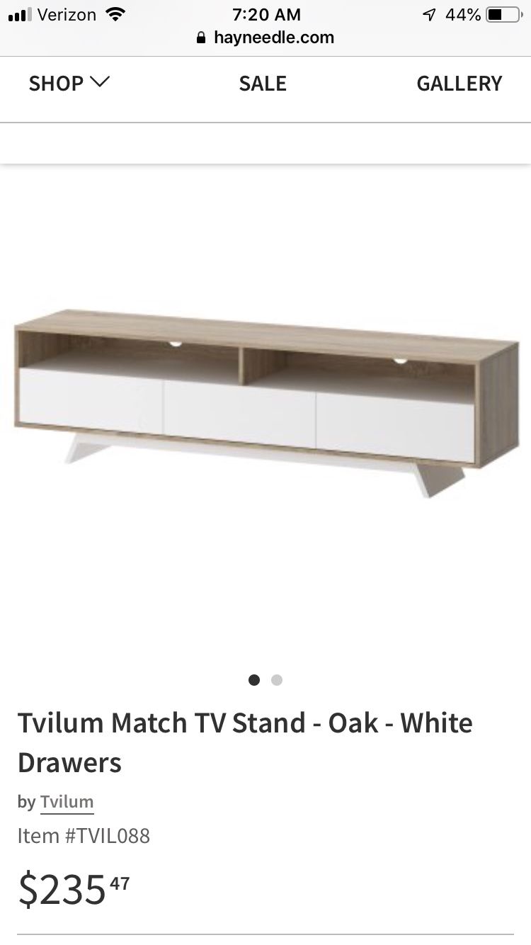 Brand new unused partially assembled 65 inch TV stand