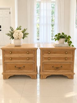 Bernhardt Solid Wood Nightstands – Set of 2-Delivery Available