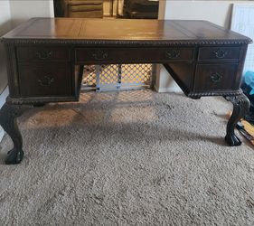 Antique wood desk