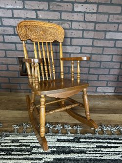Antique Kids Rocking Chair