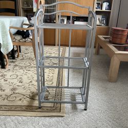 Metal 3 Tier Rack, Used For Storage Or Decoration 