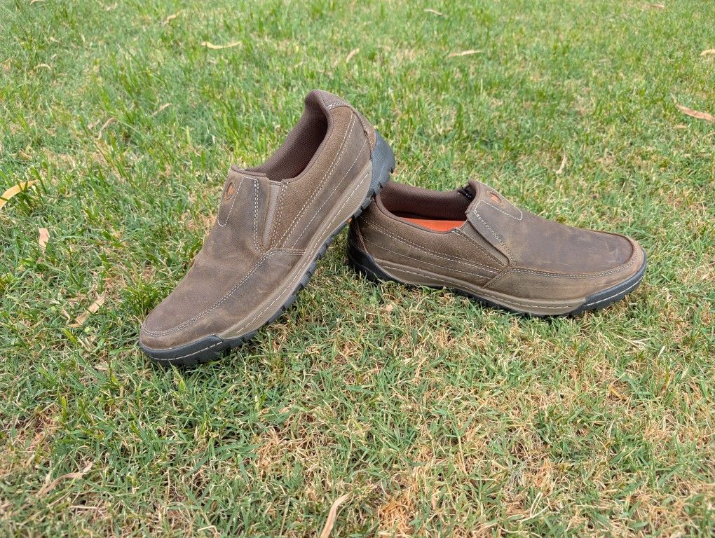 Merrell Men's Traveler Slip On Shoes Size 10.5 Canteen Brown Leather (J42107)