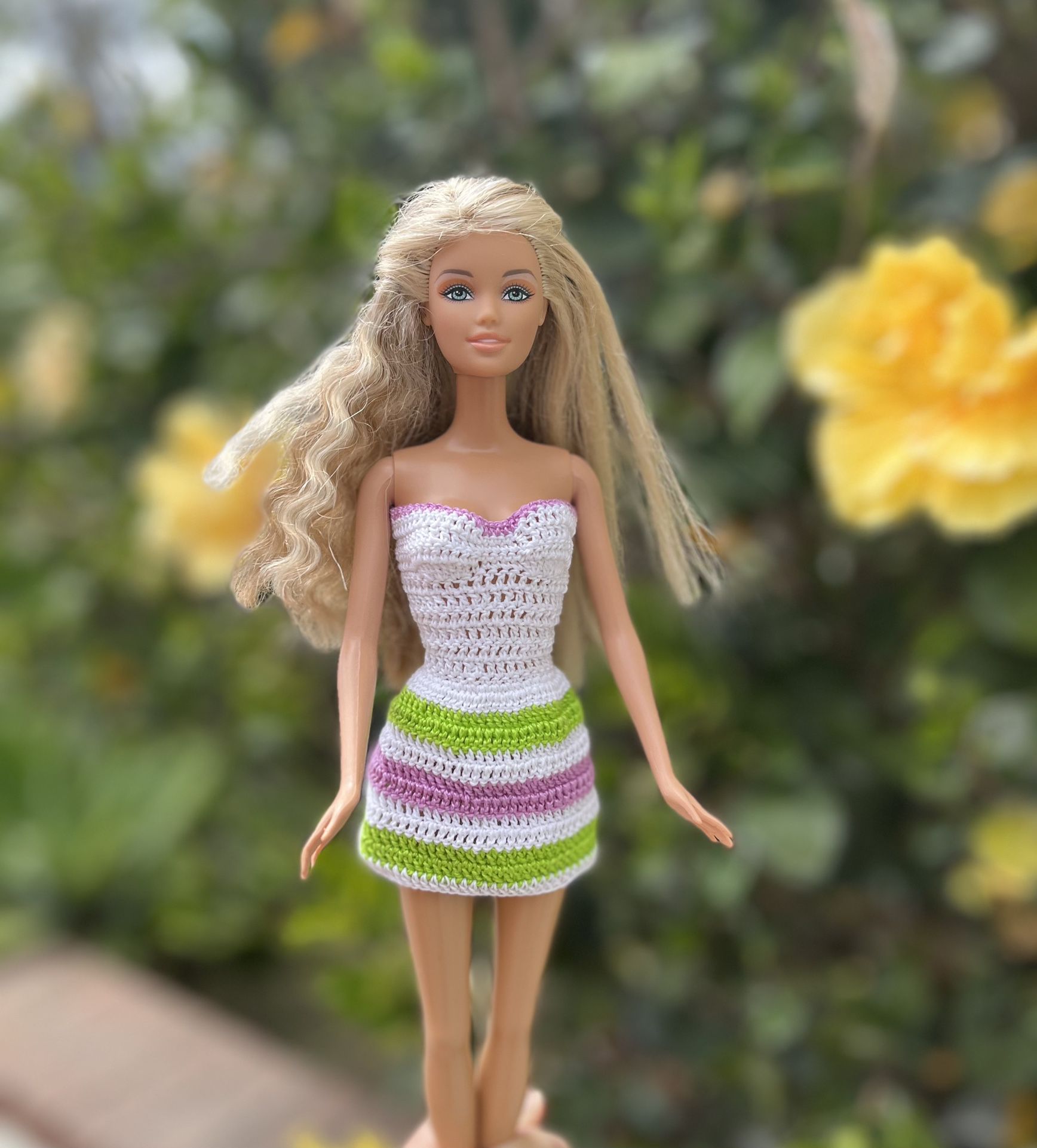 New Dress For Barbie. Handmade.