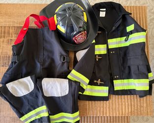 Kids Firefighter Costume (Small, 4-6T)
